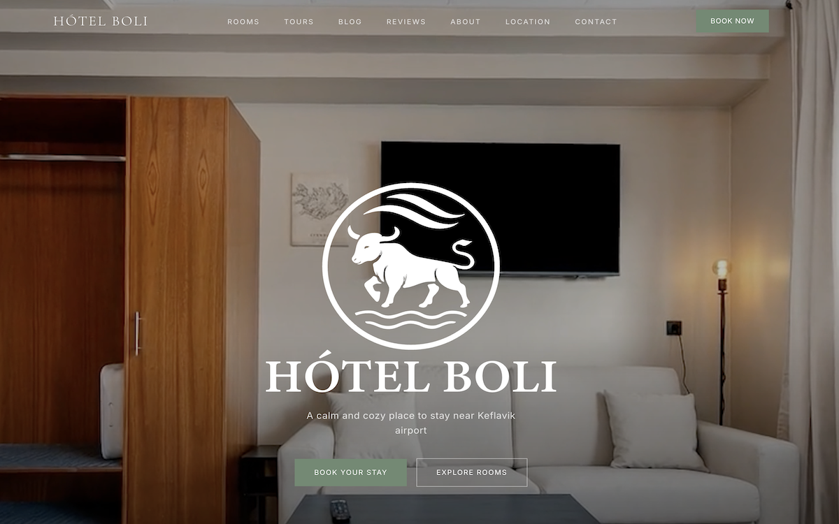 Hótel Boli website